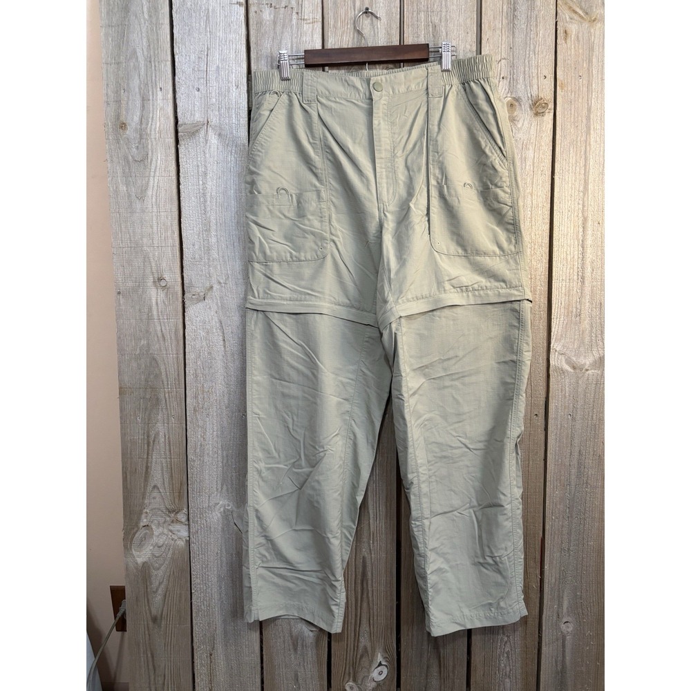 Field & Stream Mens Convertible Cargo Pants Zip Off Shorts Beige 36x31 Outdoors‎
